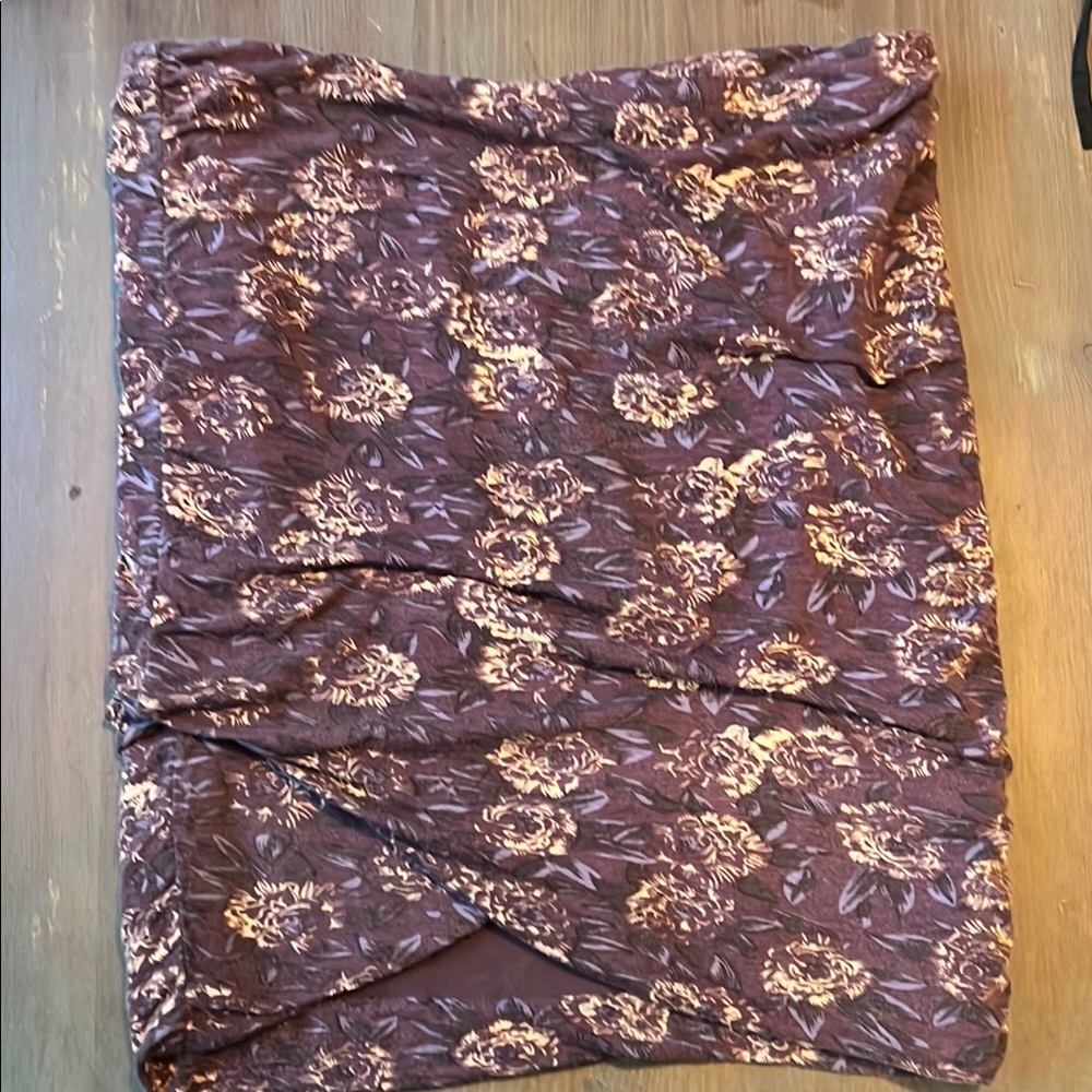 Floral Purple Skirt- Free people